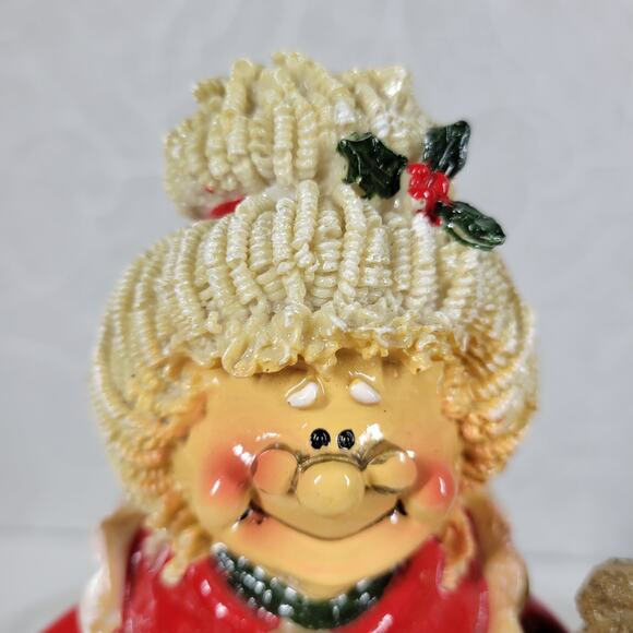 Vintage Kirklands Mrs. Claus Christmas Ceramic Figurine 8 Inch  Clause & Co. - Picture 5 of 16
